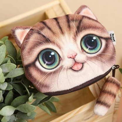 3D Cat Wallet - Cute Cat Design