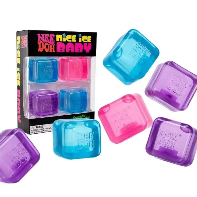 In Stock Squishy Schylling Needoh Nice Cube Sensory Toy Fidget Squishies Needooh Needoh Anti-Stress Blocks Pressure Relief Toy